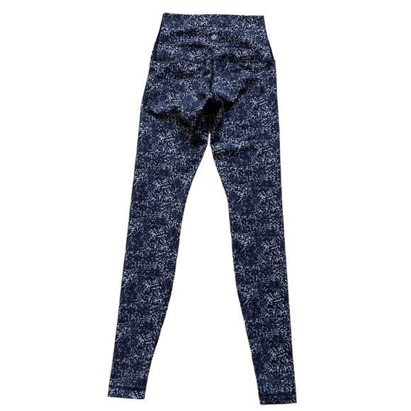 Lululemon Wunder Under Pant Full On Luon Roll Down Rocky Road Sand Dune Size 4 - Picture 4 of 9